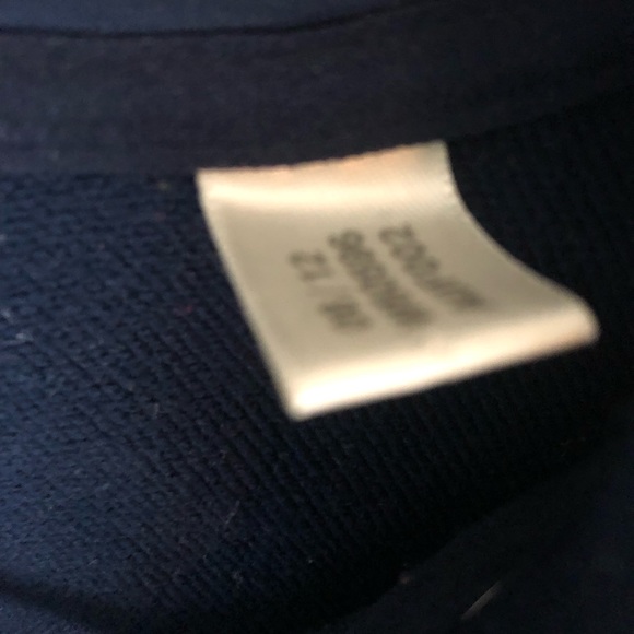 VTG 90s Adidas Classic Blue White Stripe 1/4 Zip Track Jacket Pullover Large - Picture 6 of 9